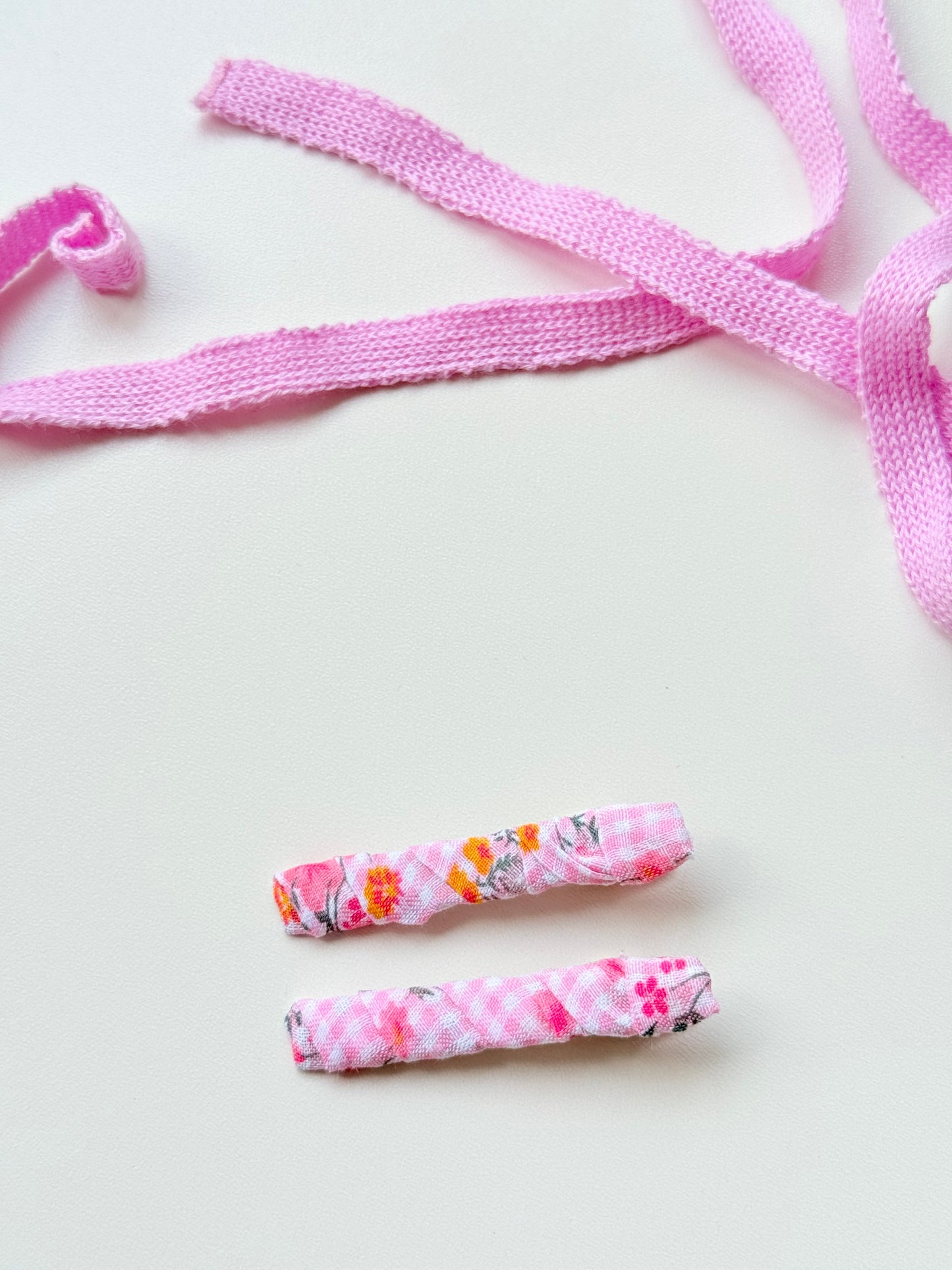 Pack Pinzas Vichy Rosa y Flores