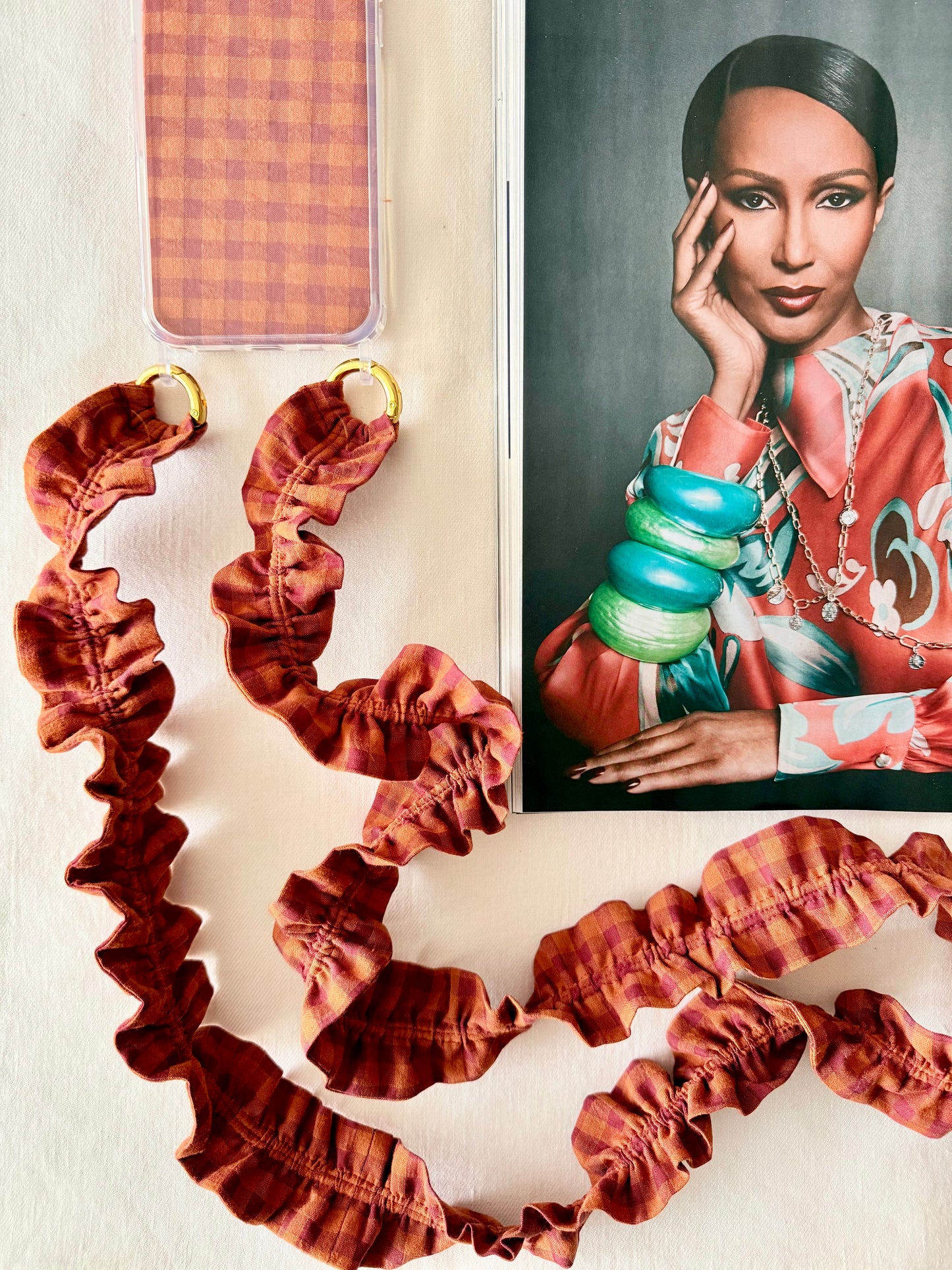 Conjunto Cuelga Movil Vichy Vino