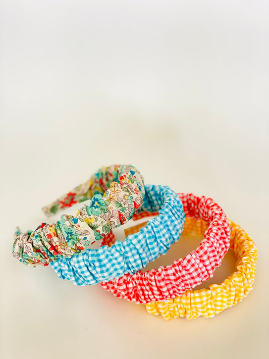 Diadema Scrunchie Liberty Turquesa