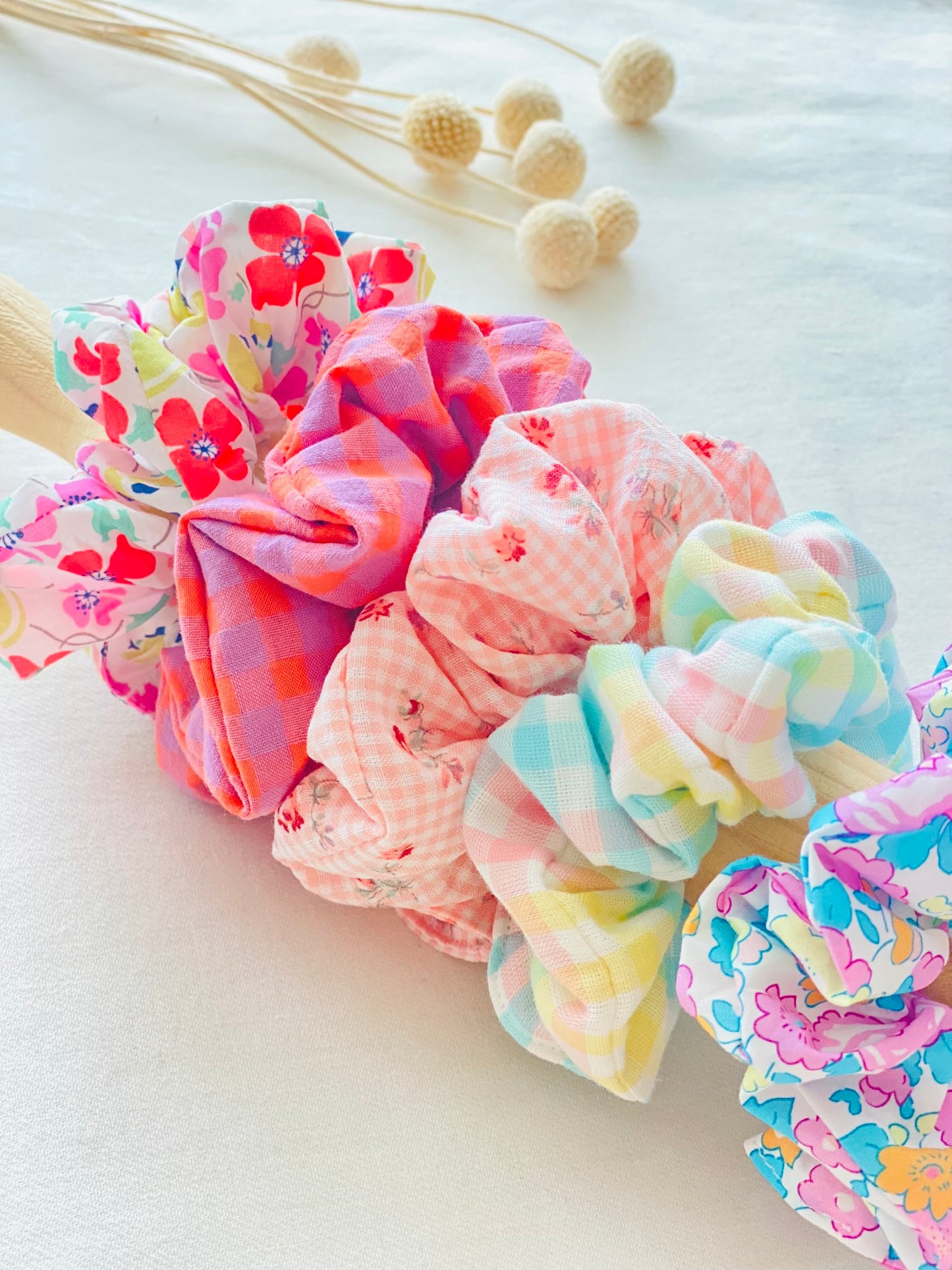 Scrunchie Liberty Amapolas Colores