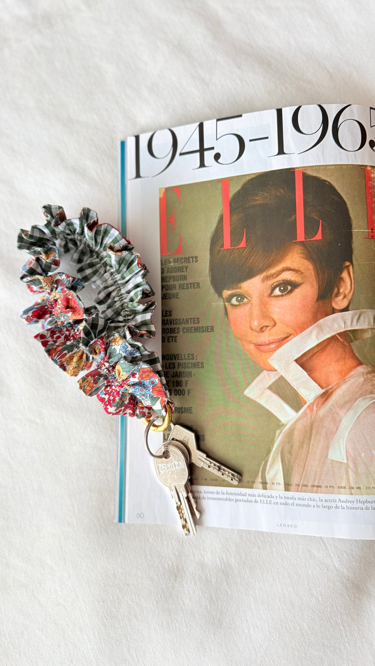 Llavero Rizado Liberty Bloom y Vichy