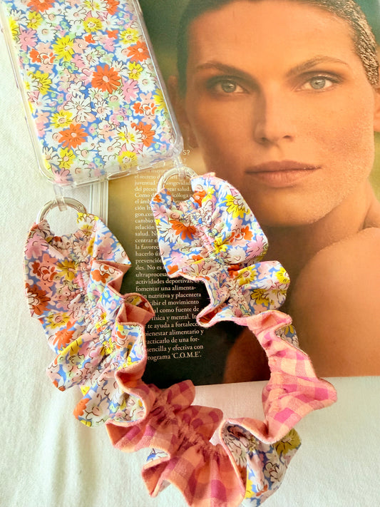 Conjunto Cuelga Movil Rizado Corto Liberty Pitimini y Vichy ( Funda Liberty)