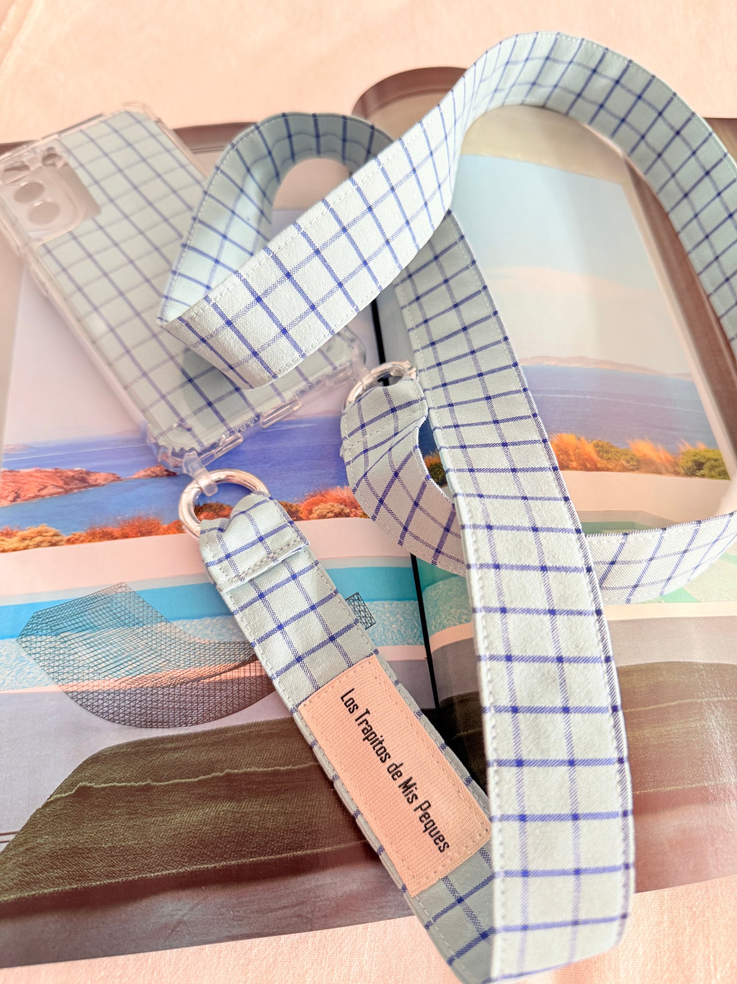 Conjunto Cuelga Movil Vichy Azul Huevo