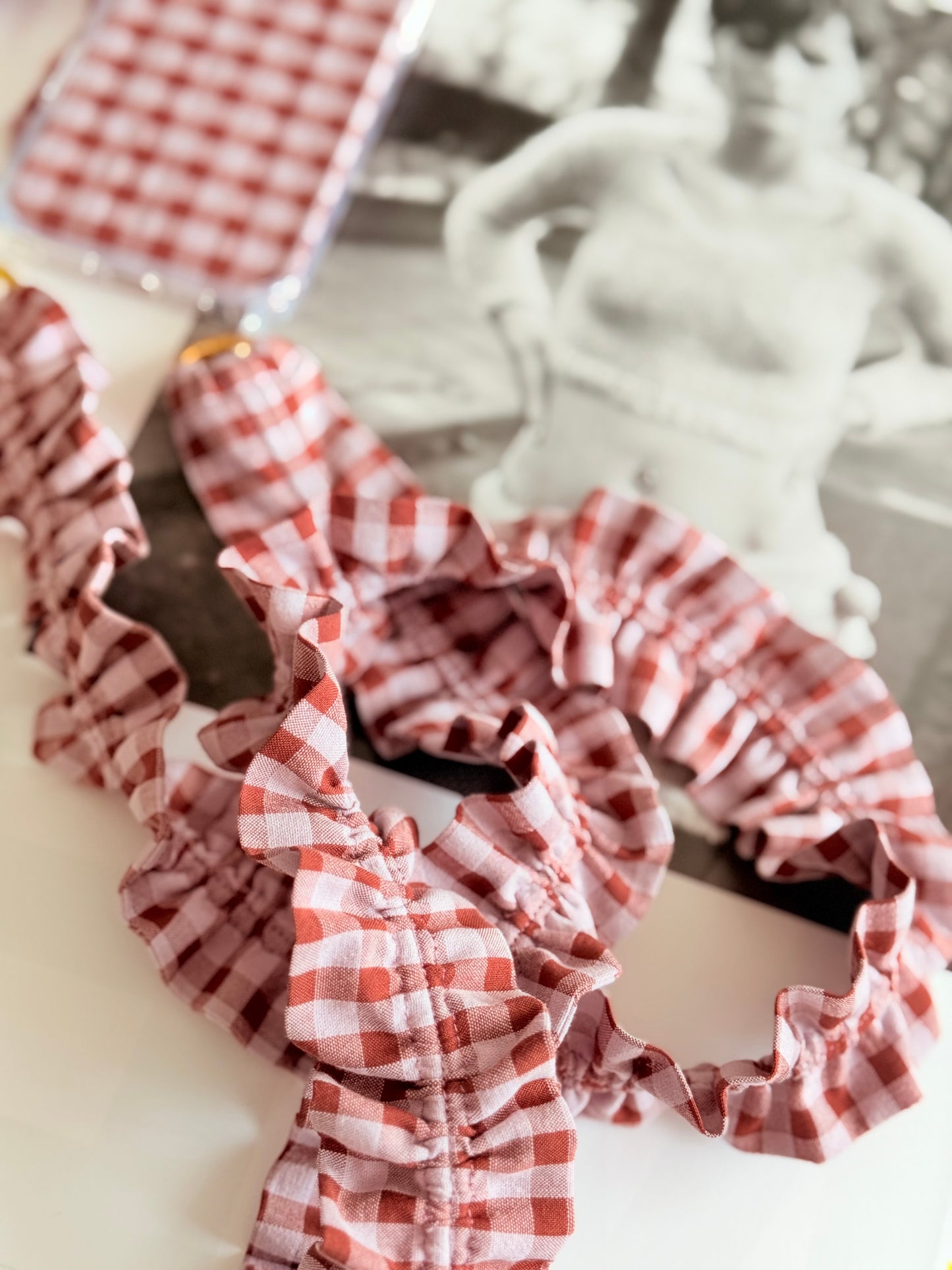 Conjunto Cuelga Movil Rizado Vichy Madera