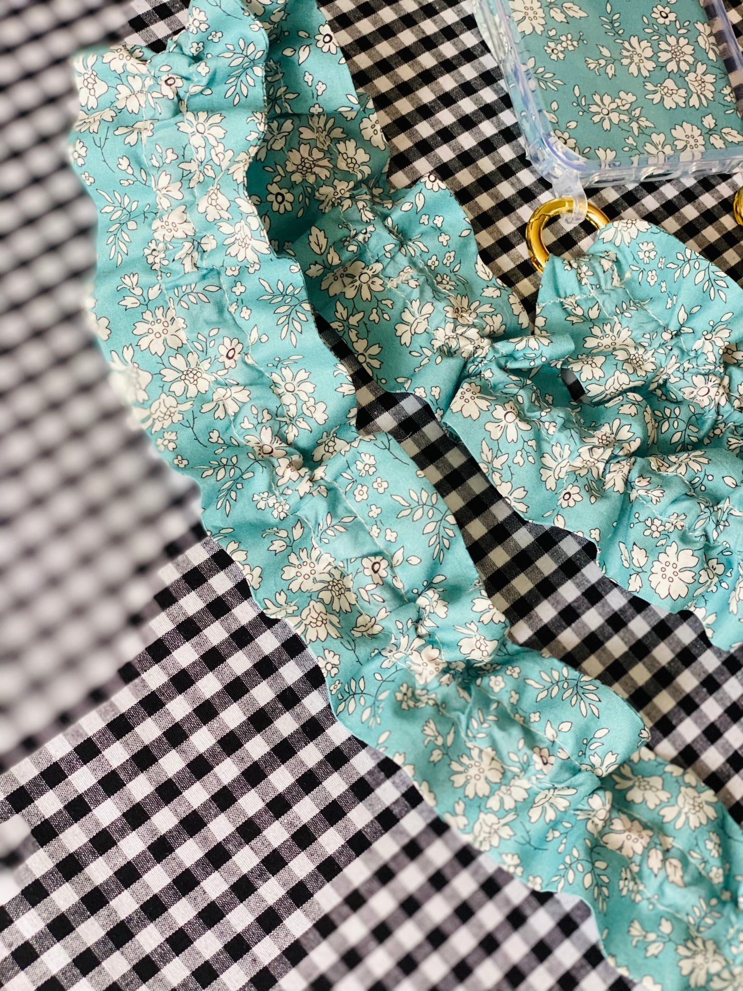 Conjunto Cuelga Movil Rizado Corto Liberty Dudley Turquesa