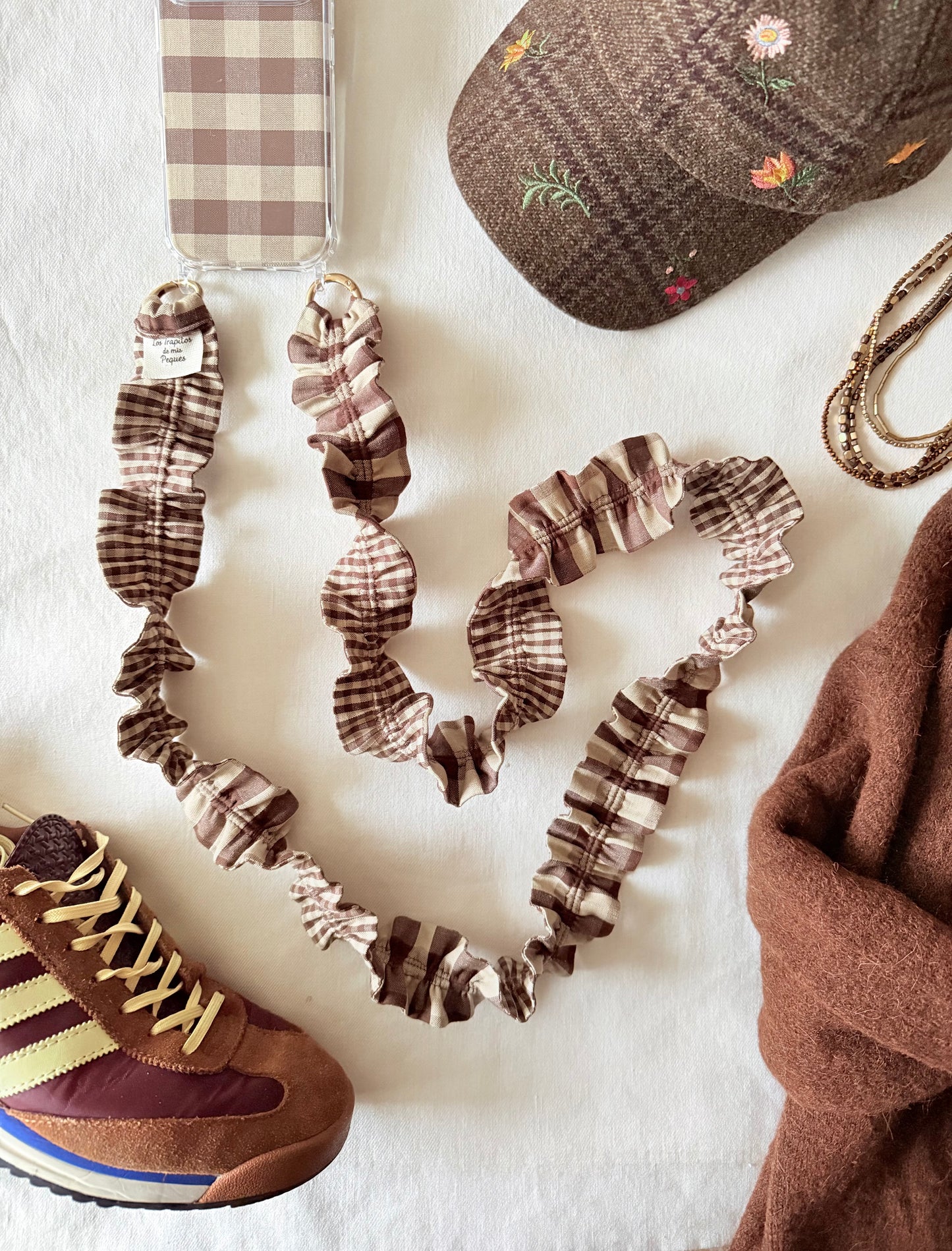 Conjunto Cuelga Movil Vichy Chocolate