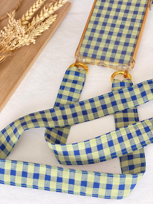Conjunto Cuelga Movil Vichy Verde y Marino