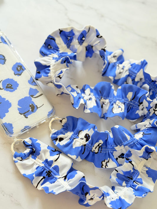 Conjunto Cuelga Movil Rizado Amapolas, funda Blanca