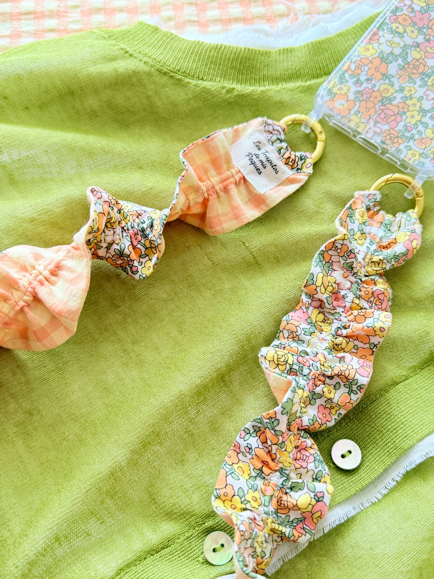 Conjunto Cuelga Movil Rizado Liberty York y Vichy