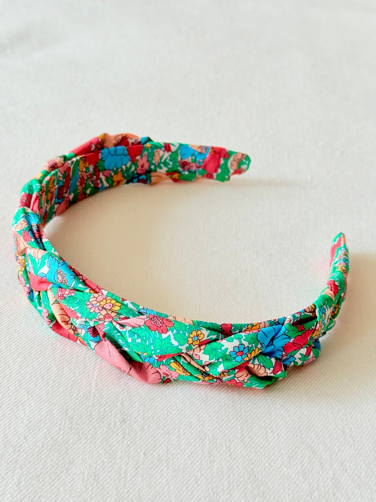 Diadema Trenza Liberty Toscana Verde