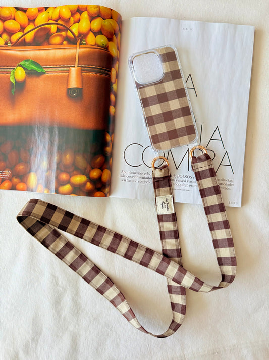 Conjunto Cuelga Movil Vichy Chocolate
