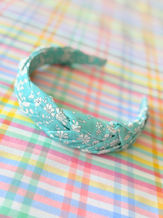Diadema Trenza Liberty Tanna Turquesa