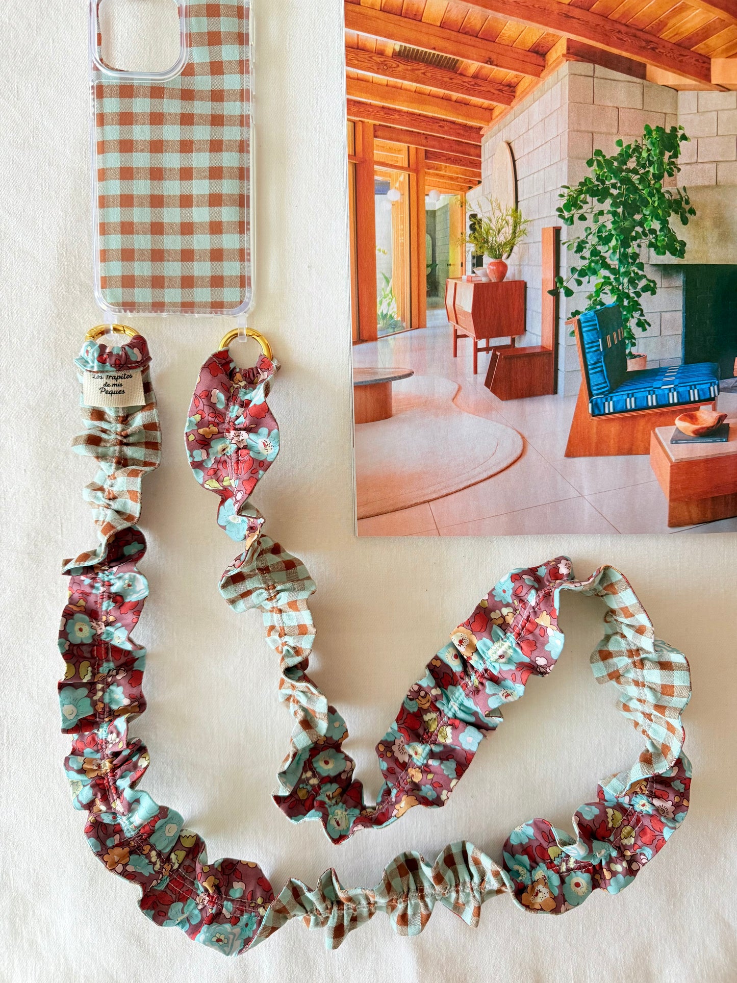 Conjunto Cuelga Movil Rizado Liberty Giverny y Vichy