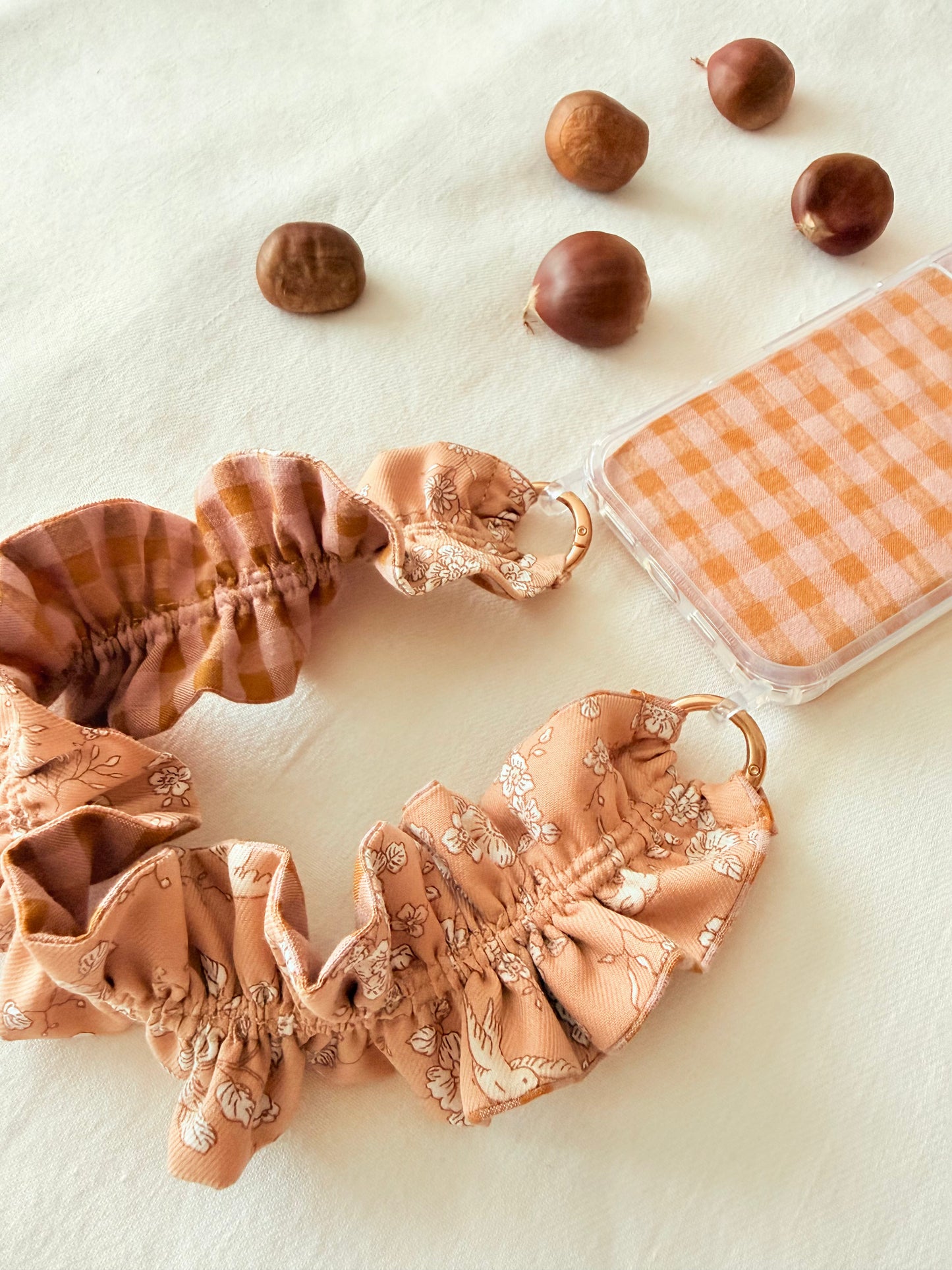 Conjunto Cuelga Movil Rizado Corto Liberty Pájaros y Vichy