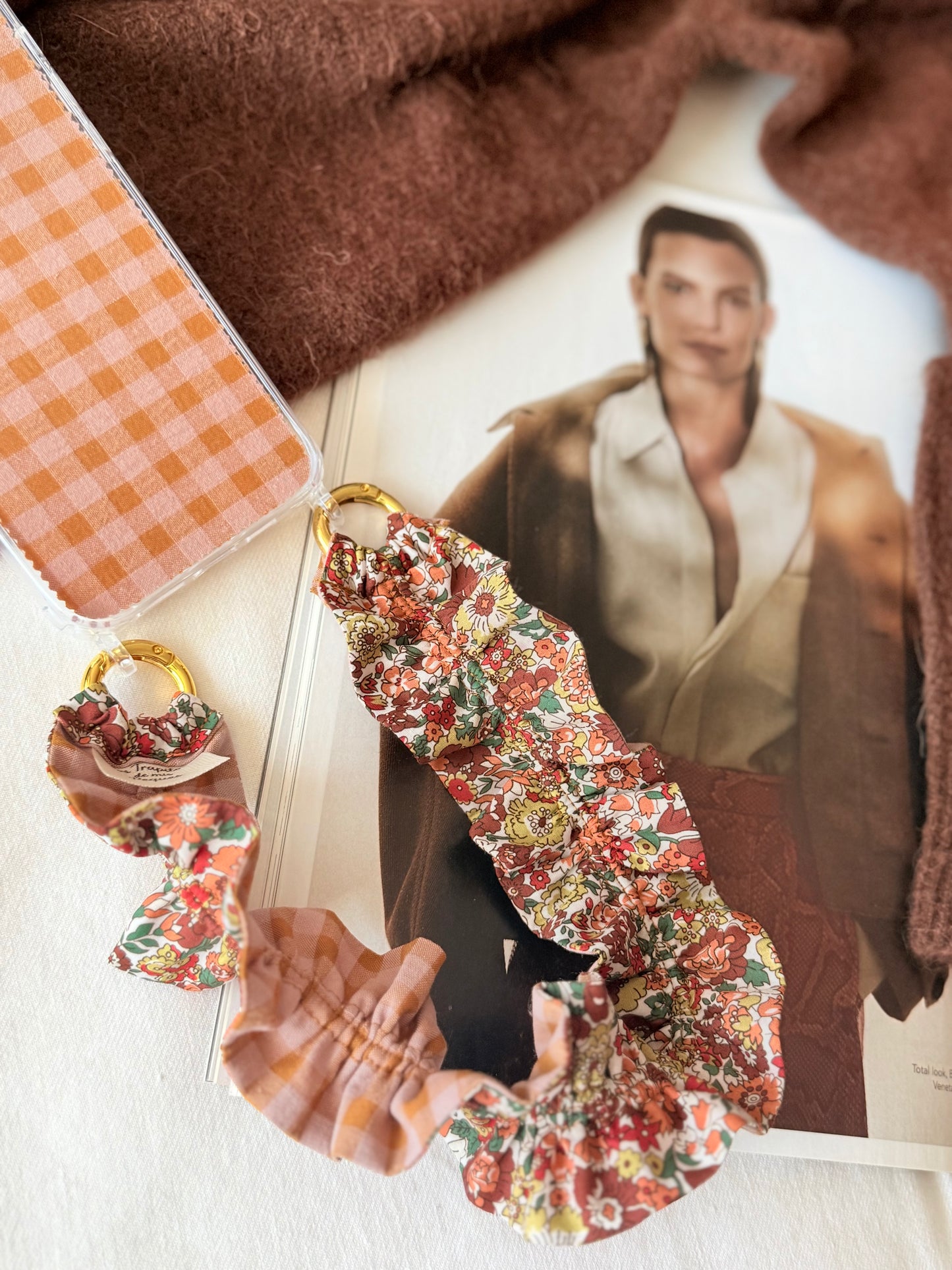 Conjunto Cuelga Movil Rizado Corto Liberty Pájaros y Vichy