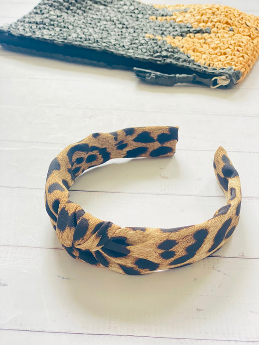 Diadema Nudo Leopardo