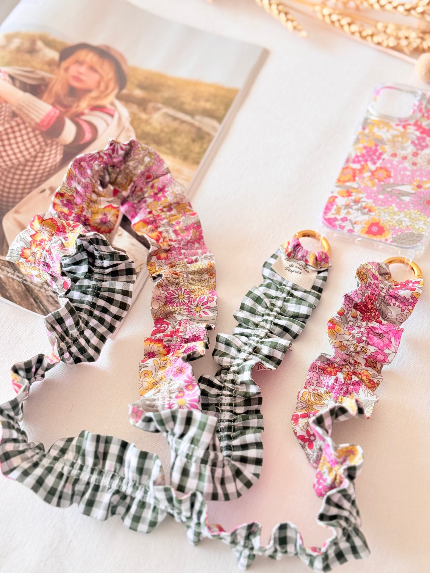 Conjunto Cuelga Movil Rizado Liberty Corfe y Vichy