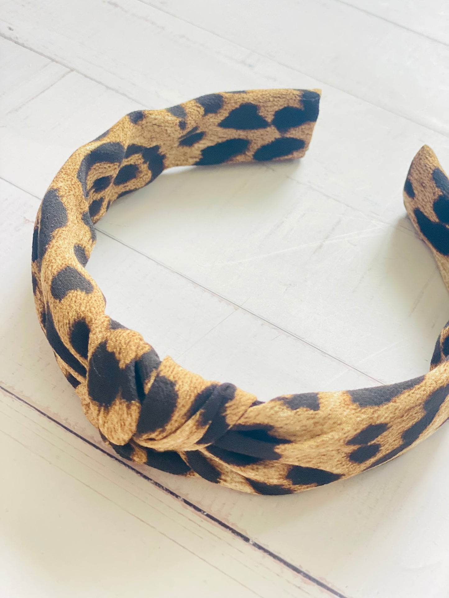 Diadema Nudo Leopardo