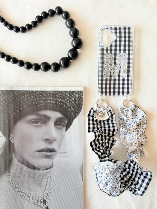 Conjunto Cuelga Movil Rizado Liberty Estrellas y Vichy