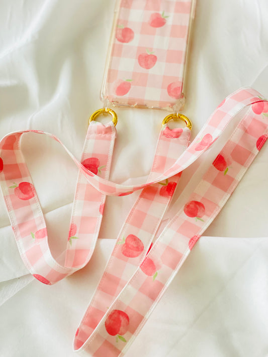 Conjunto Cuelga Movil Vichy Rosa Manzanas