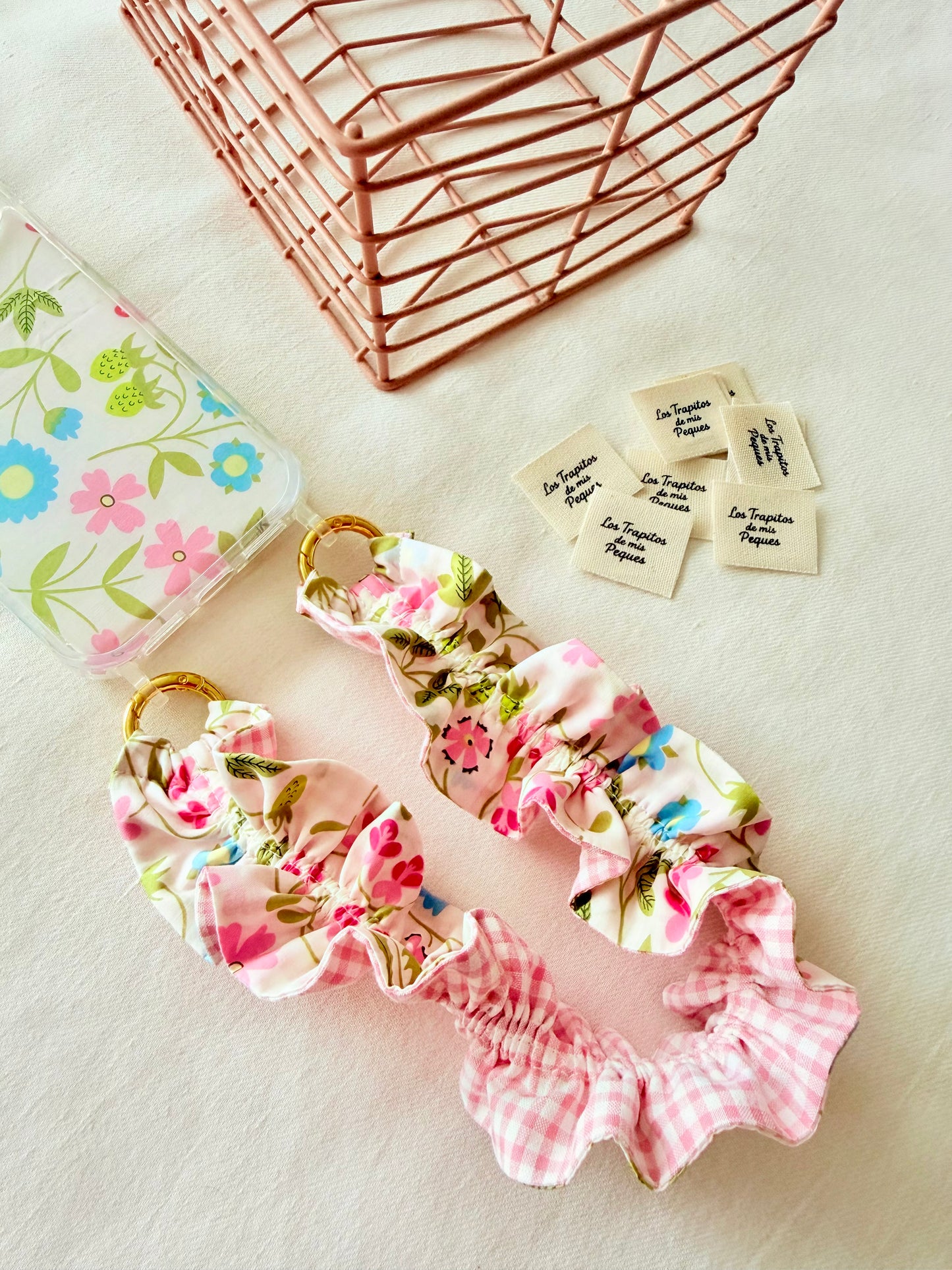 Conjunto Cuelga Movil Rizado Corto Liberty Provins y Vichy