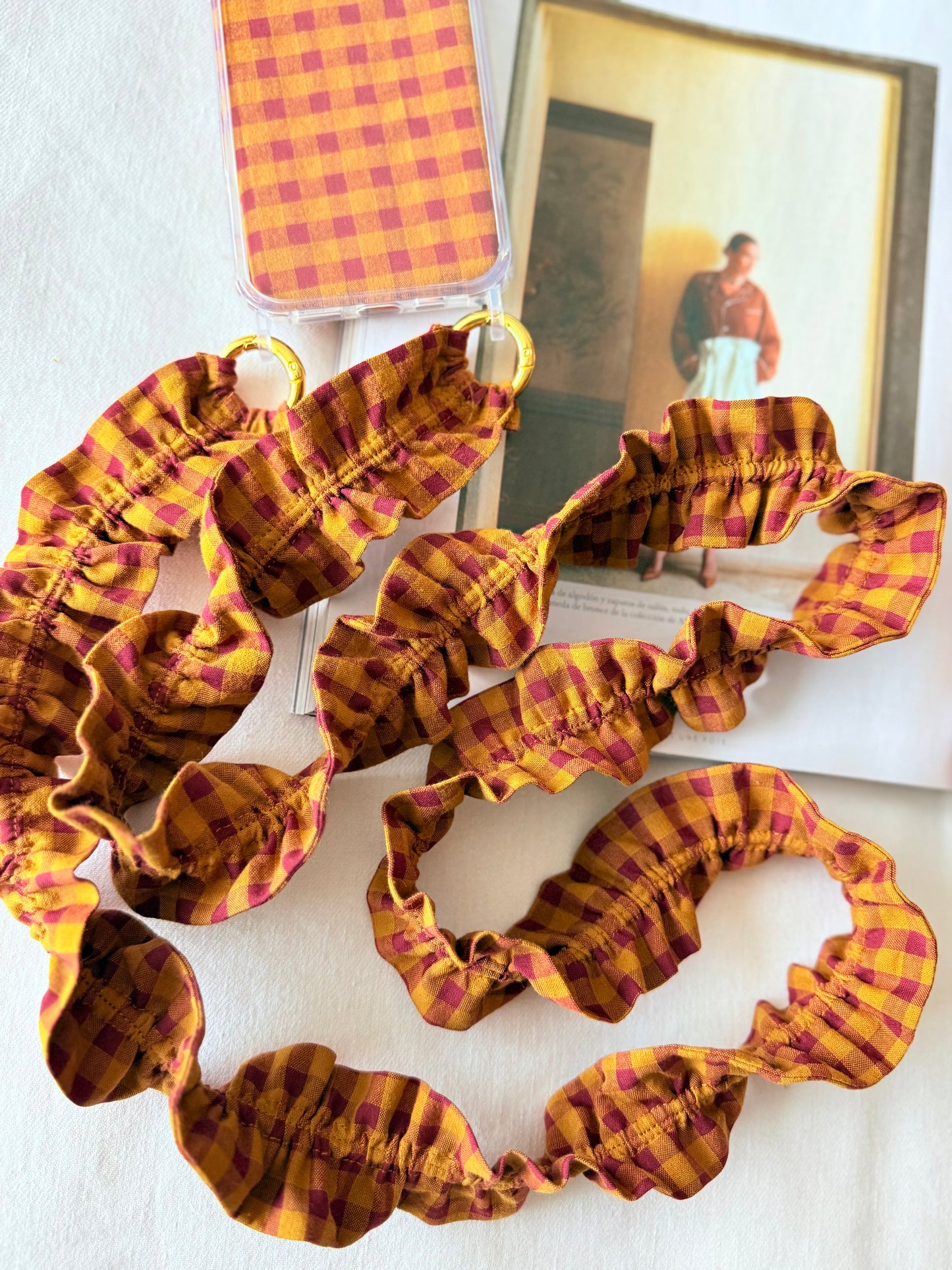 Conjunto Cuelga Movil Vichy Bronce