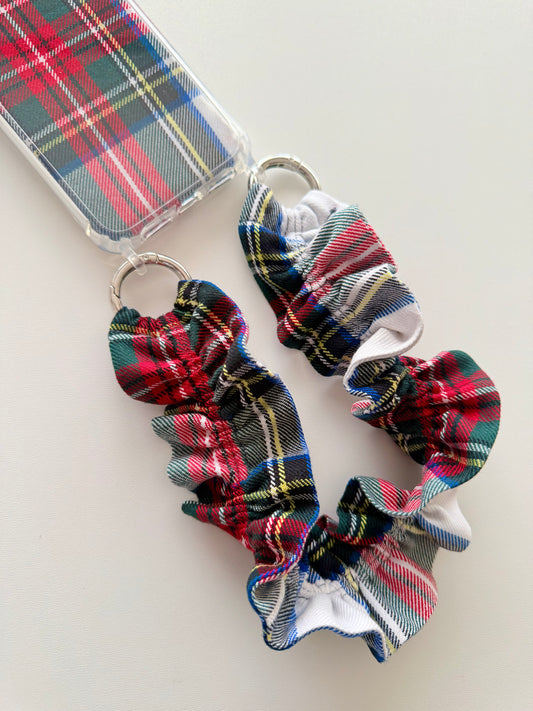 Conjunto Cuelga Movil Rizado Corto Tartan Escocia