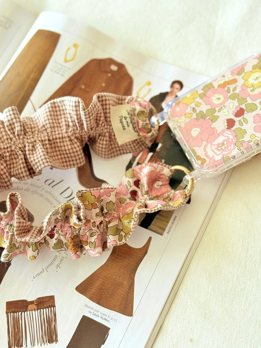 Conjunto Cuelga Movil Rizado Liberty Hermione y Vichy