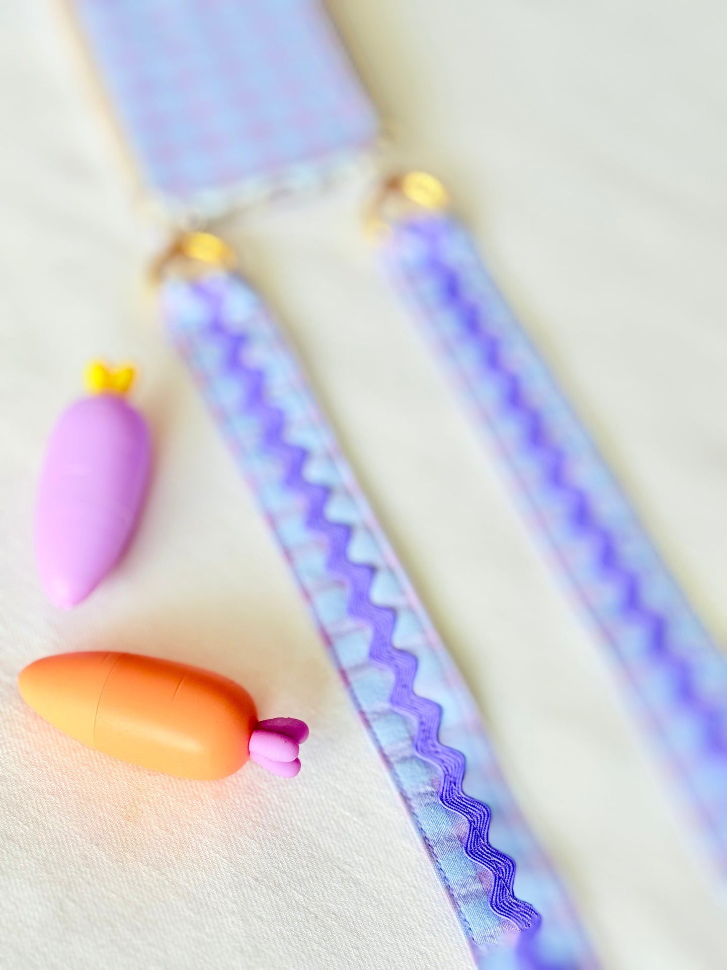 Conjunto Cuelga Movil Vichy Seersucker Violeta