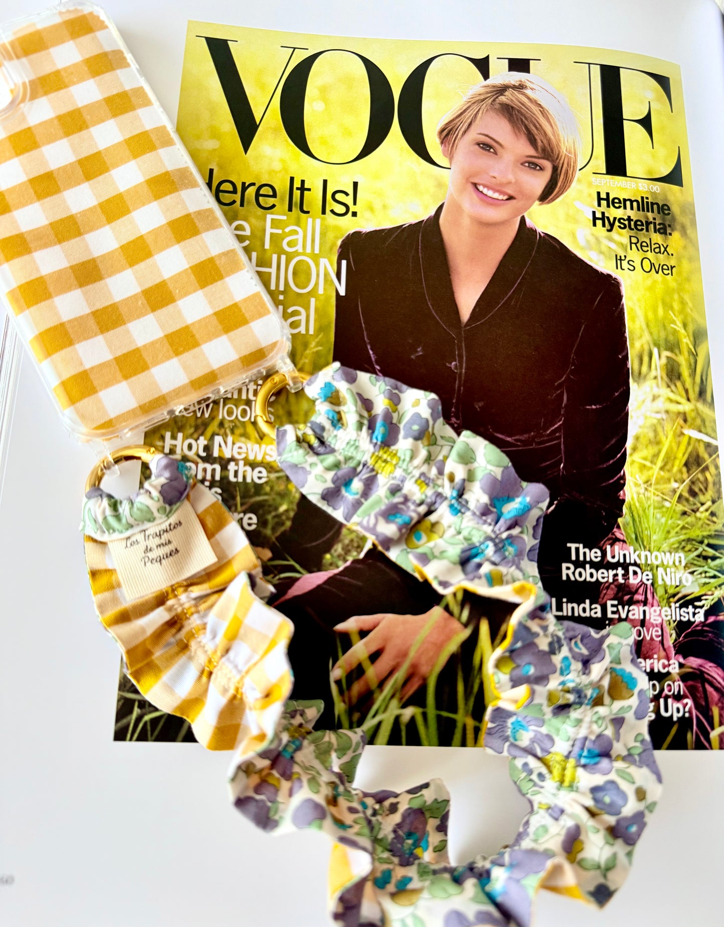 Conjunto Cuelga Movil Rizado Corto Liberty Betsy Lila y Vichy