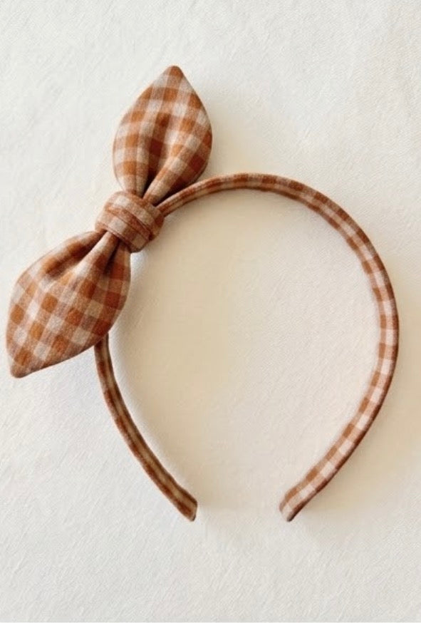 Diadema Orejitas Vichy Caramelo