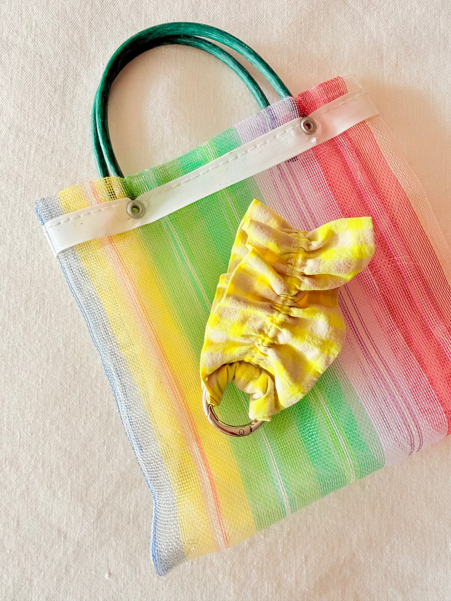 Llavero Rizado Vichy Amarillo Flúor
