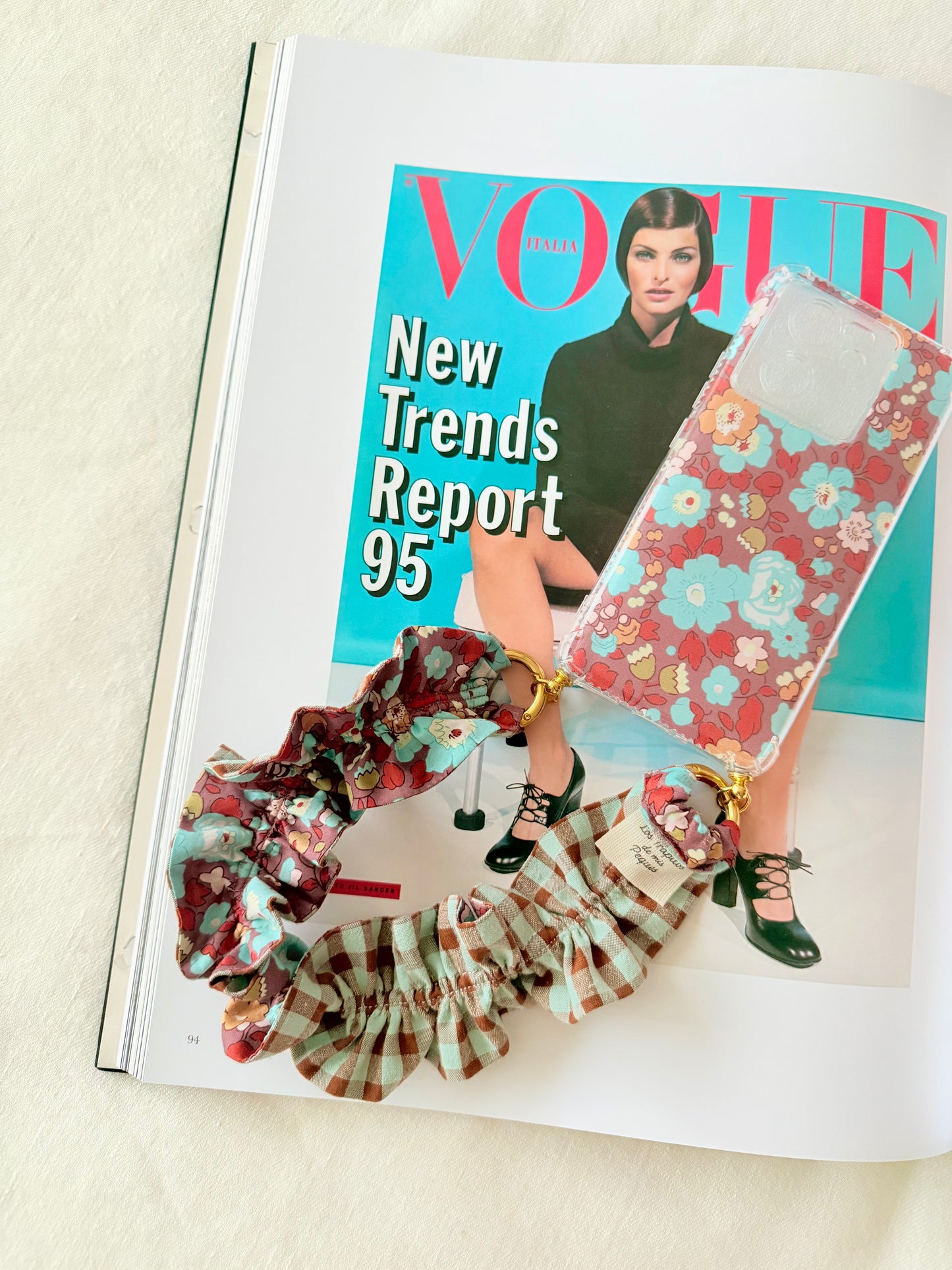 Conjunto Cuelga Movil Rizado Corto Liberty Giverny y Vichy