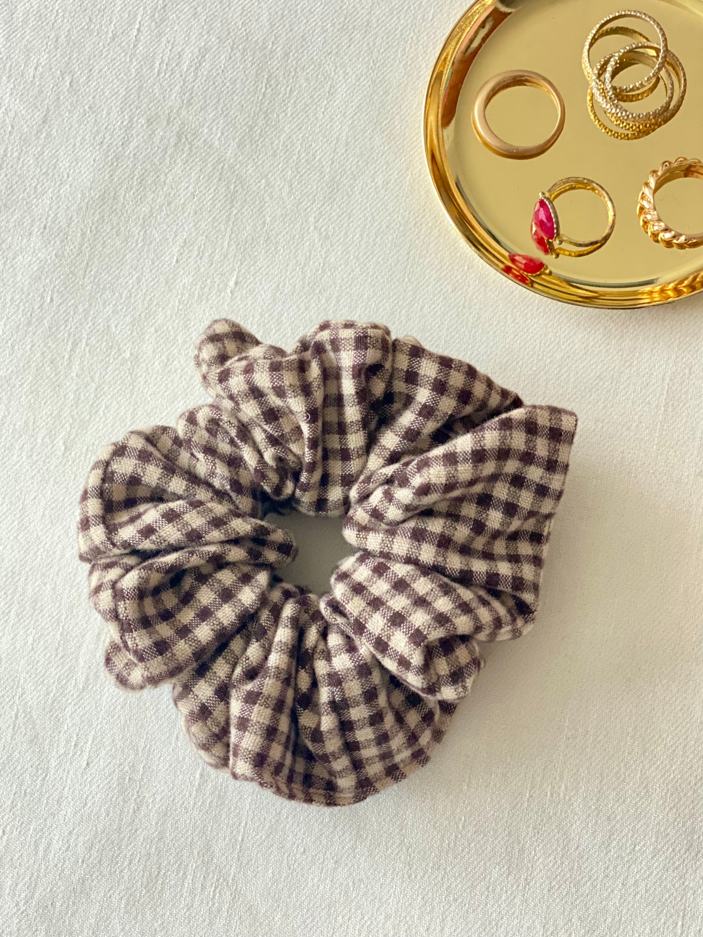 Scrunchie Vichy Chocolate