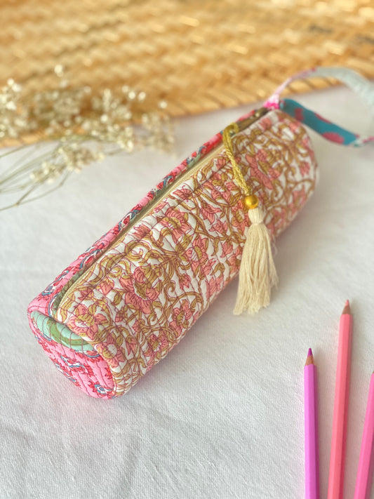 Estuche redondo Rosa Combinado