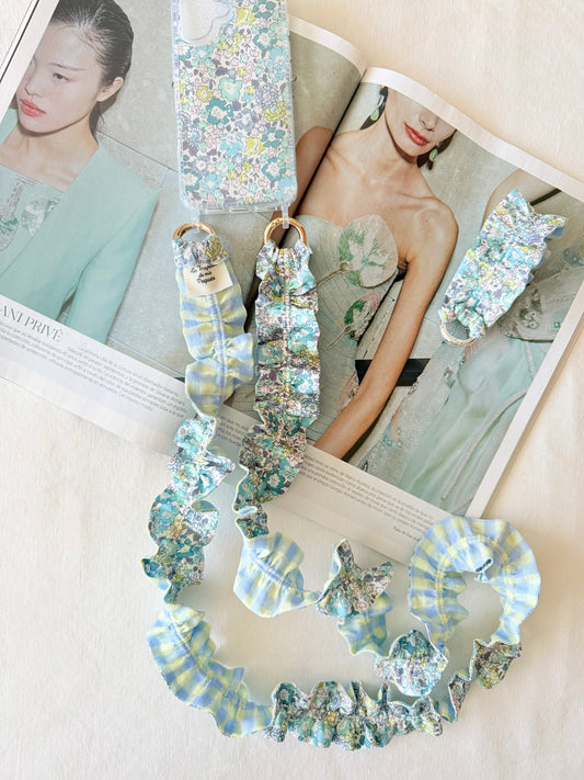 Conjunto Cuelga Movil Liberty Michelle Lila y Vichy