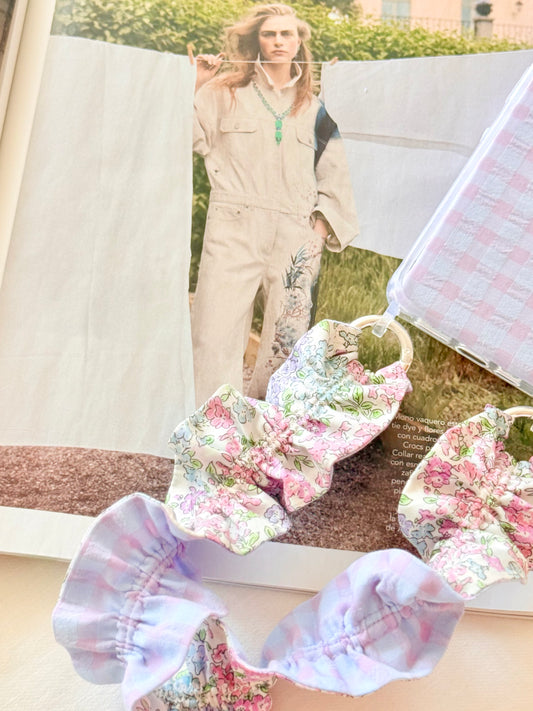 Conjunto Cuelga Movil Rizado Liberty Lavanda