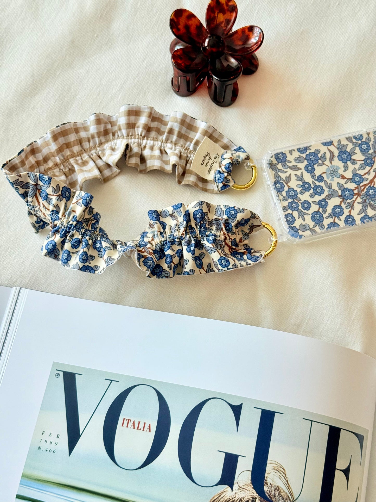 Conjunto Cuelga Móvil Corto Rizado Liberty Lambeth y Vichy