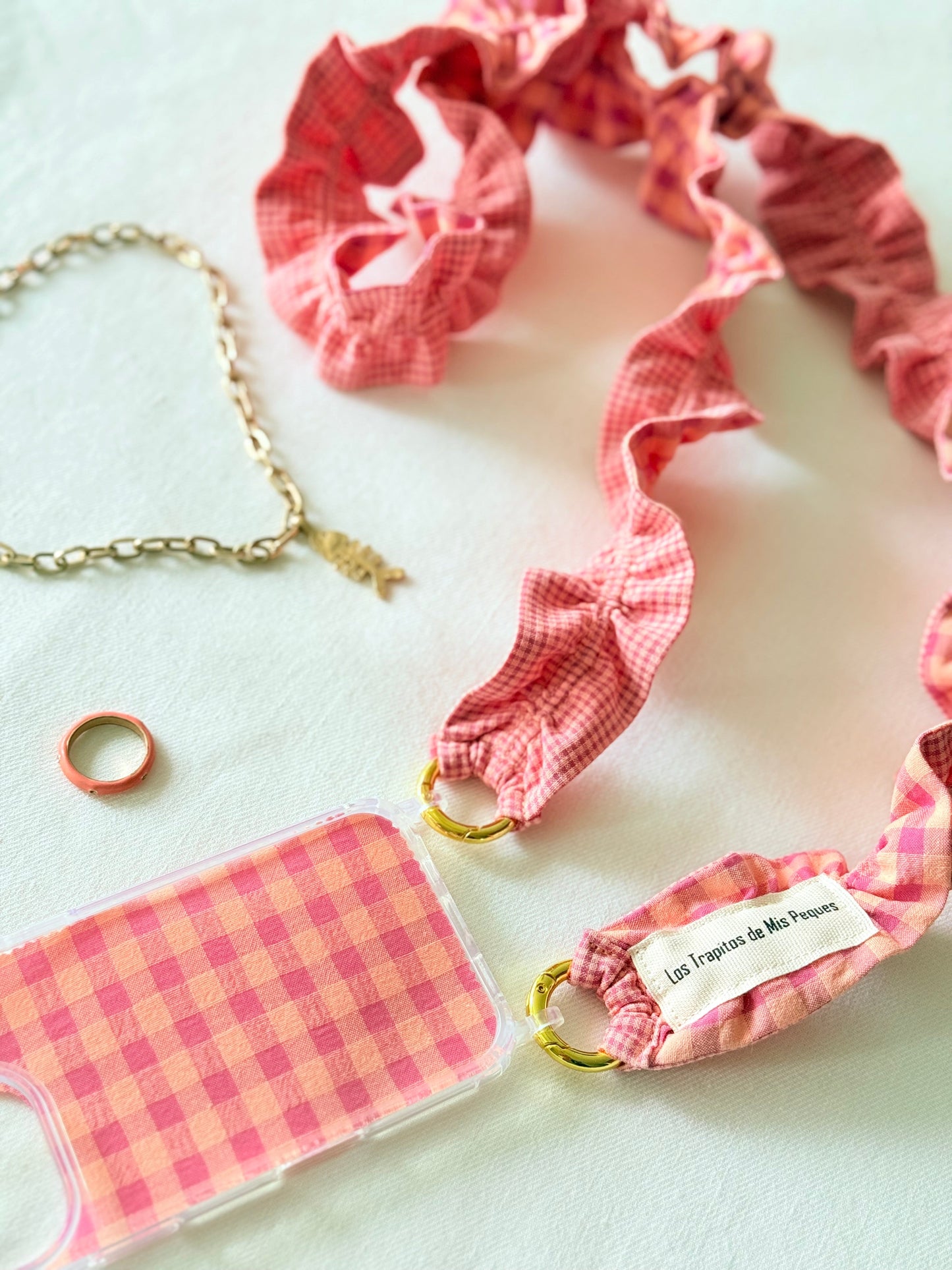 Conjunto Cuelga Móvil Vichy Orquídea