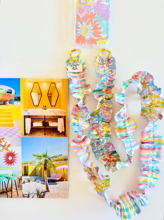 Curly Rainbow Liberty and Checked Mobile Hanger Set
