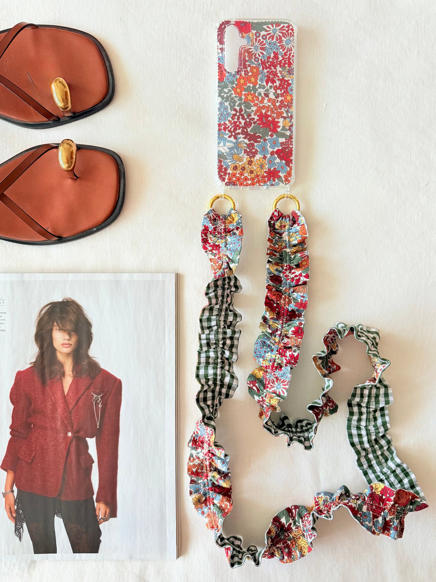 Conjunto Cuelga Móvil Rizado Liberty Bloom y Vichy