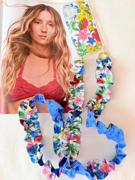 Ruffled Liberty Dinan and Gingham Mobile Hanging Set