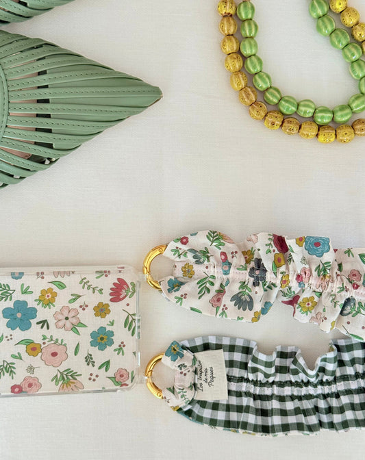 Short Curly Leinster and Gingham Mobile Hanger Set