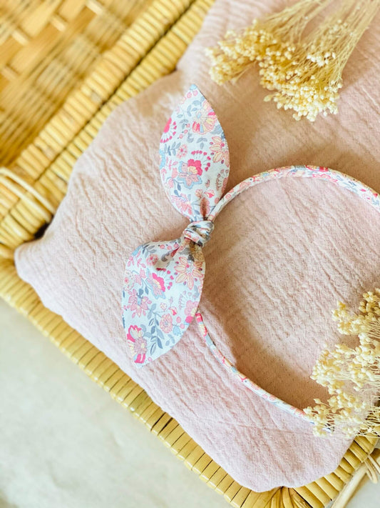Diadema Orejitas Flores Coral