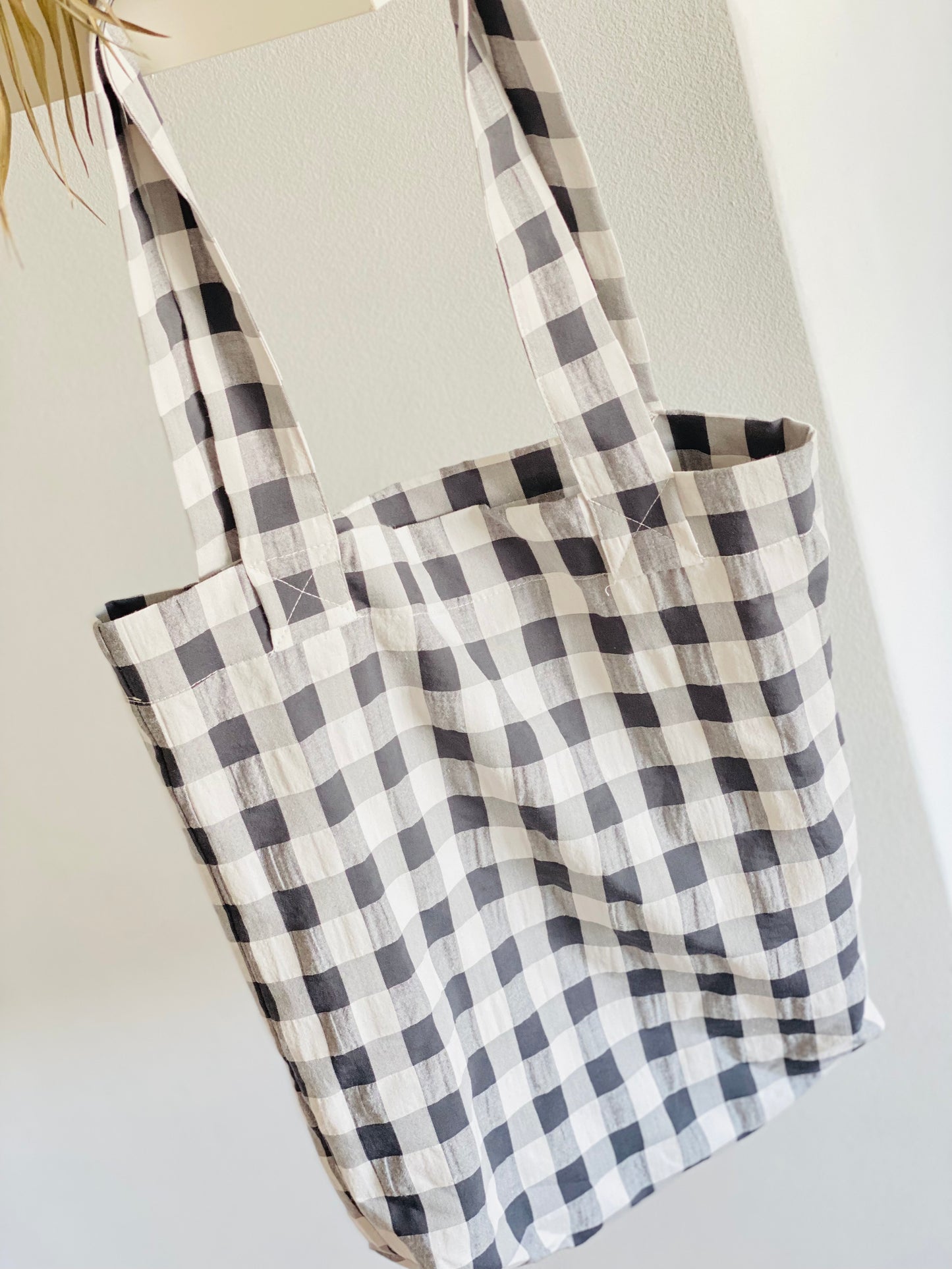 Tote Bag Vichy Gris Humo