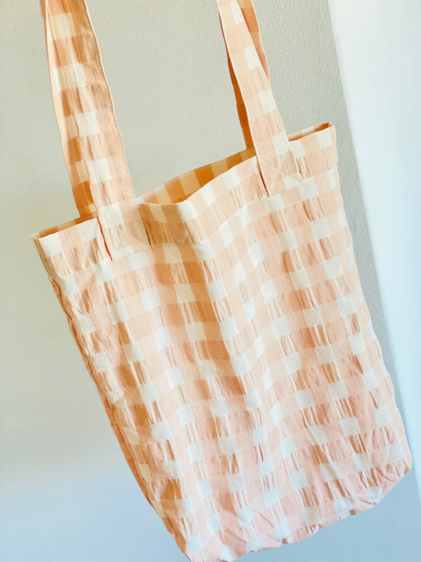 Tote Bag Vichy Rosa Empolvado