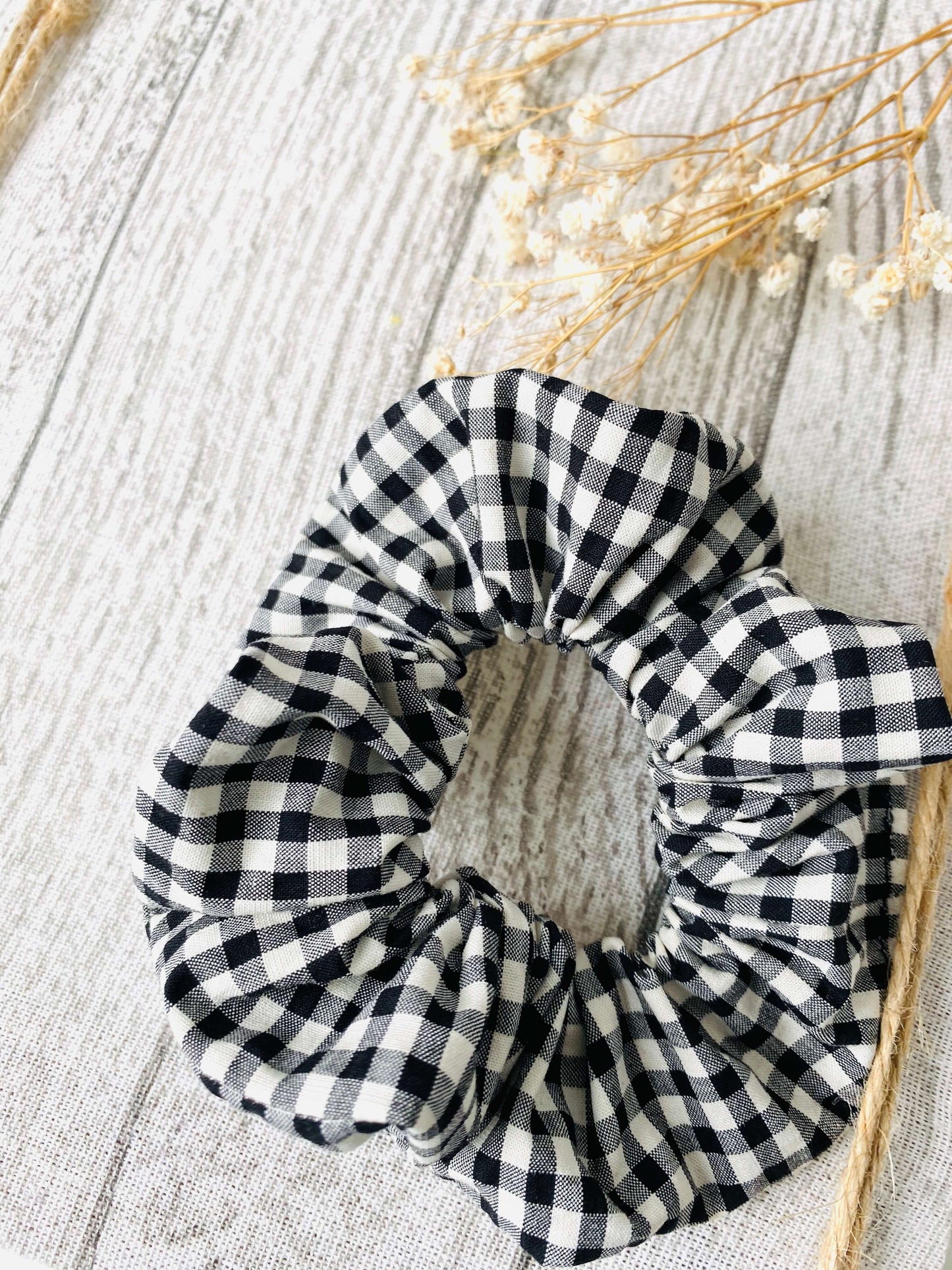 Scrunchie Vichy Negro